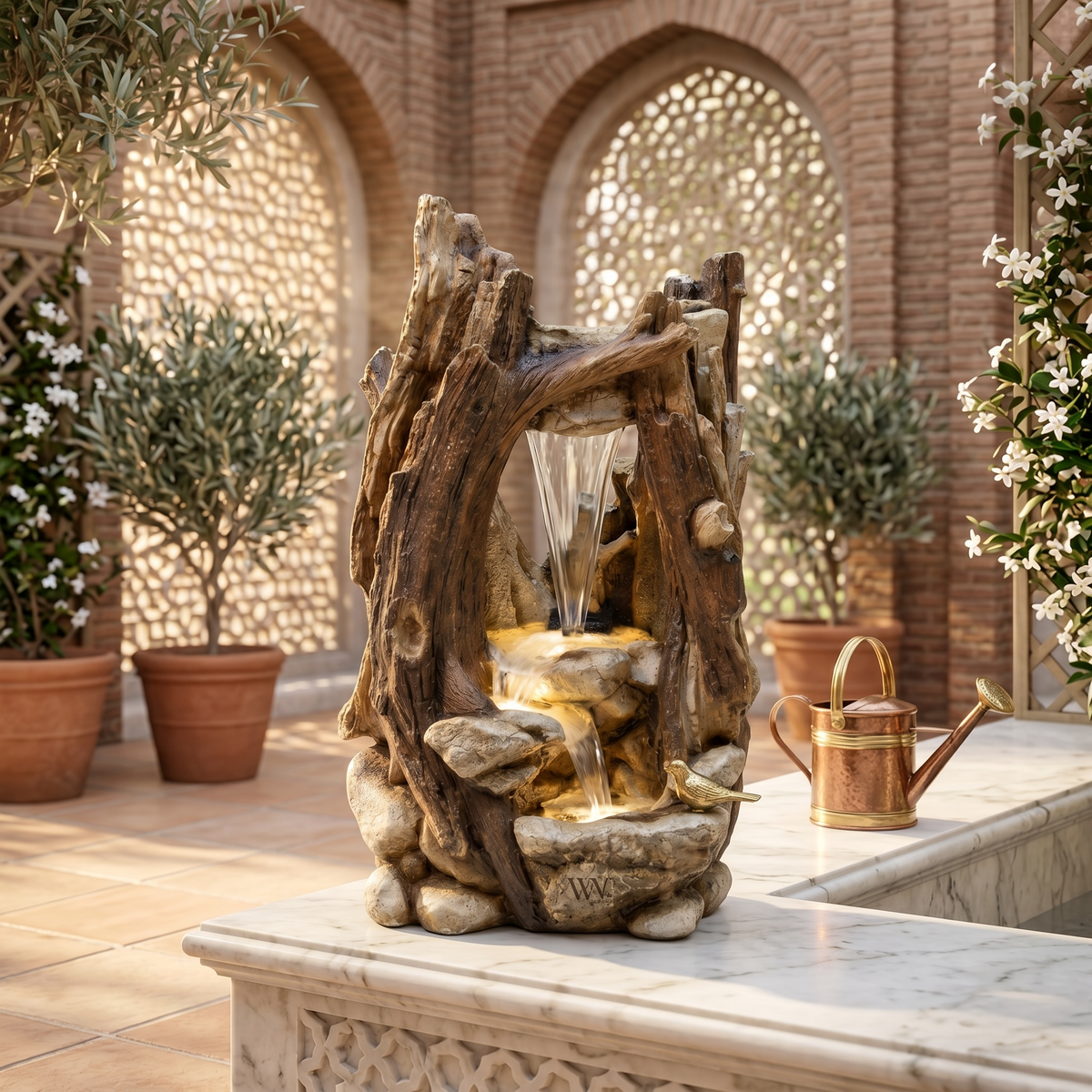 Ancient Timber Fountain