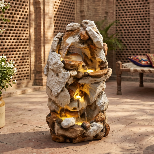 Stone Glow Fountain