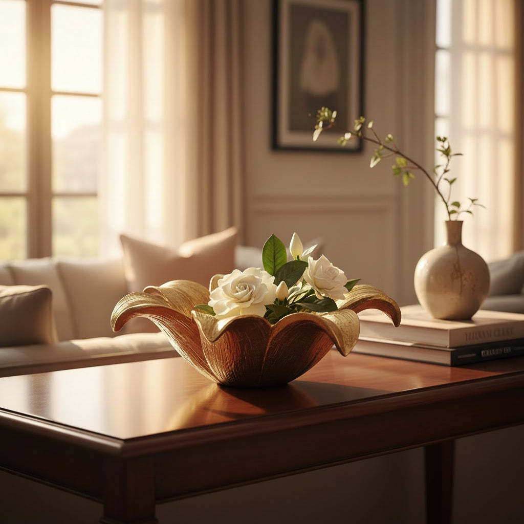 Golden Petal Bowl