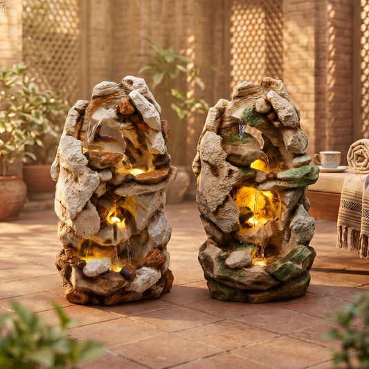 Stone Glow Fountain