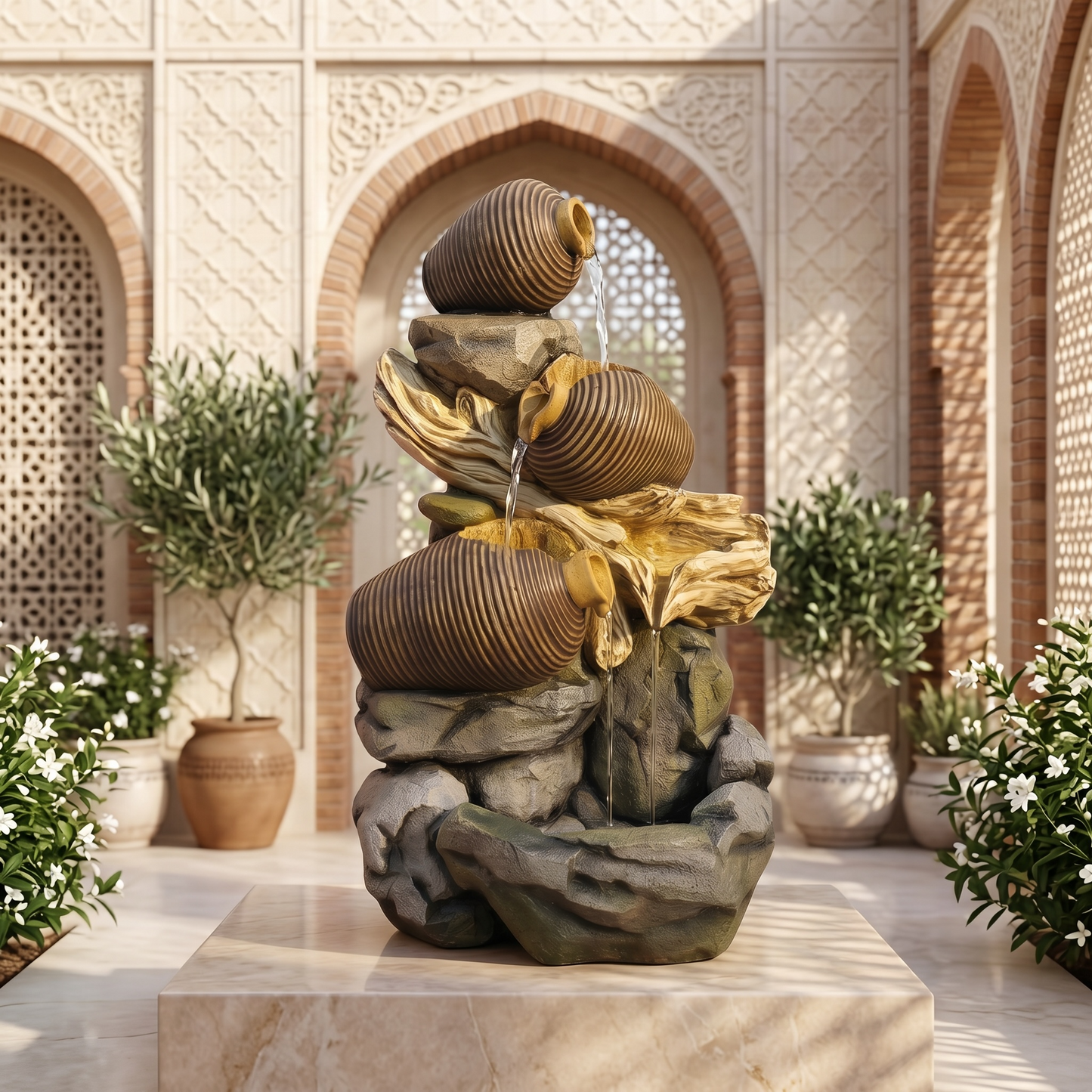 Sand Stone Glow Fountain
