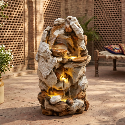Stone Glow Fountain