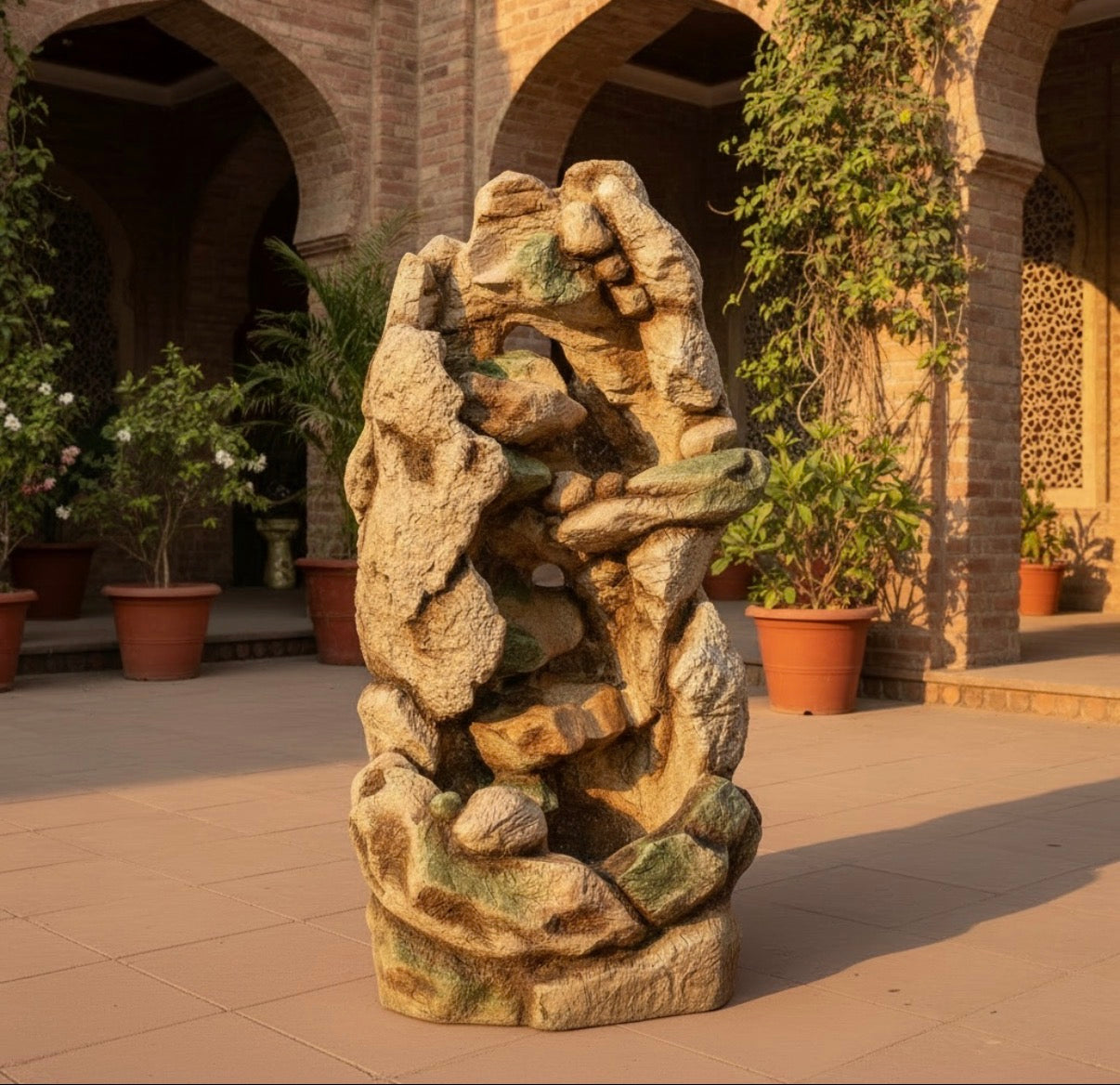 Stone Glow Fountain