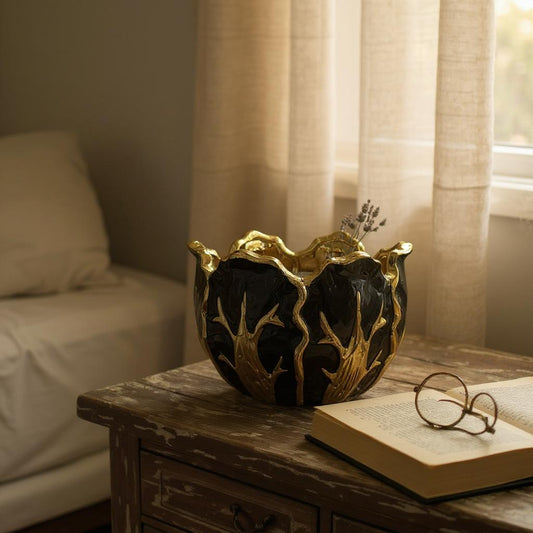 Black & Gold Ember Bowl