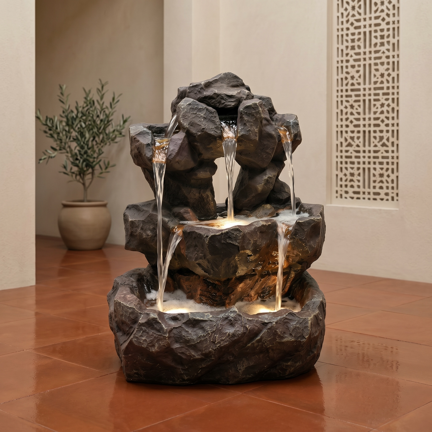Amber Stone Fountain