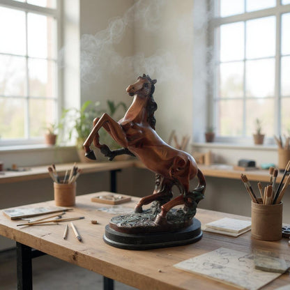 Elegant Bronze Horse Sculpture