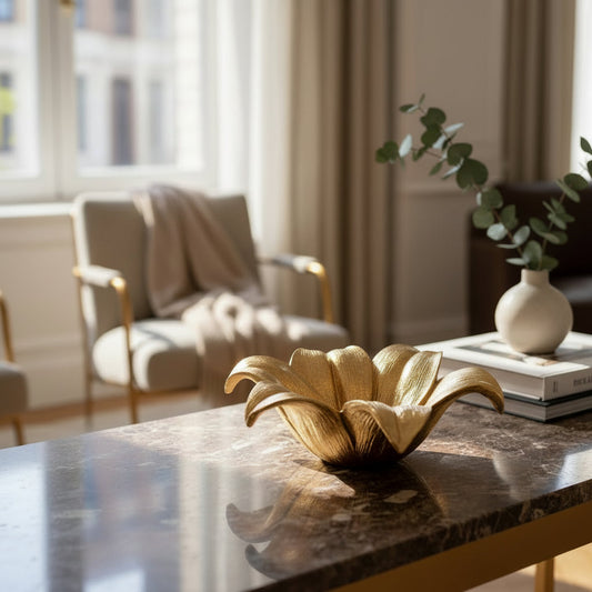 Golden Petal Bowl
