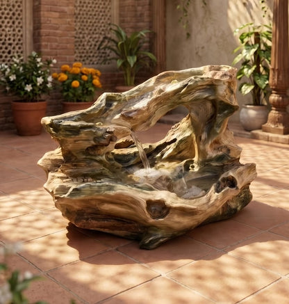 Rustic Wood Grain Fountain